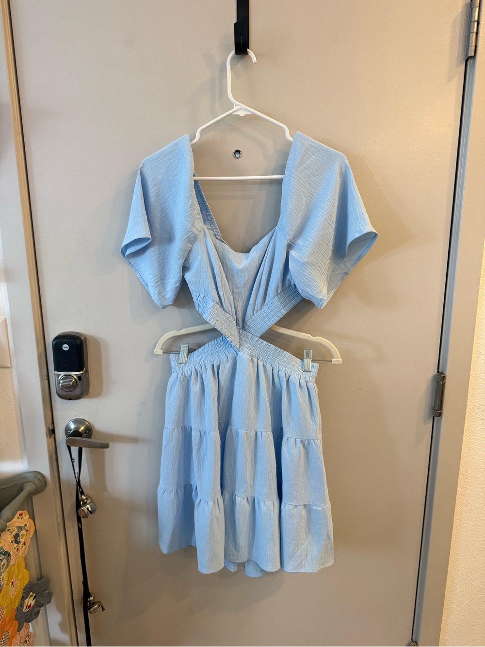 Light Blue Cut-Out Dress